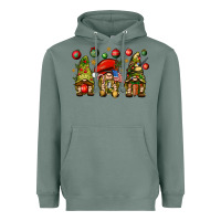 Sage Christmas Army Gnomes 4th of july Heavyweight Hoodie - HowdyJamesFarm