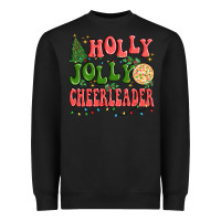 Black holly jolly cheerleader Heavyweight Sweatshirt - MaliasSmallBusiness