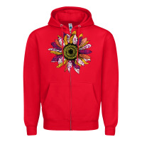 Red sunflower png Zipper Hoodie - Bettercallsaul
