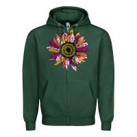 Sports Green sunflower png Zipper Hoodie - Bettercallsaul