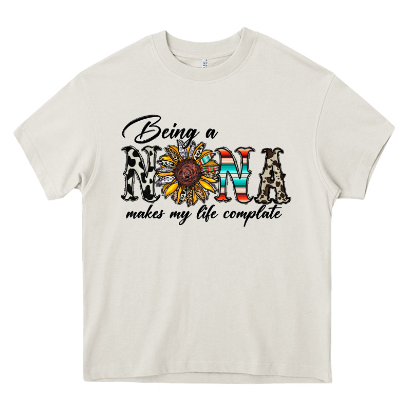 Being Nana Makes My Life Complate Heavy Core Tee by CowhideDigitalArt | Teevron