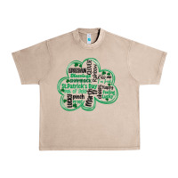 French Oak st patricks day shamrock typography Urban Heavy Tee - MaliasSmallBusiness