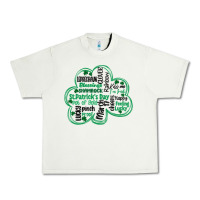 Pistachio st patricks day shamrock typography Urban Heavy Tee - MaliasSmallBusiness