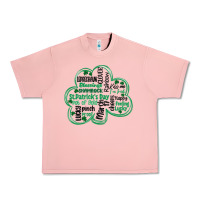Salmon st patricks day shamrock typography Urban Heavy Tee - MaliasSmallBusiness