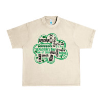 Sandshell st patricks day shamrock typography Urban Heavy Tee - MaliasSmallBusiness