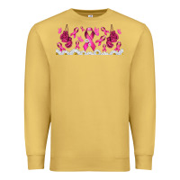 Antique Gold cancer ribbon with daisy Premium Sweatshirt - TumblerDesignByShophia