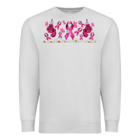 Dove Grey cancer ribbon with daisy Premium Sweatshirt - TumblerDesignByShophia