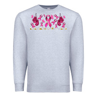 Heather Grey cancer ribbon with daisy Premium Sweatshirt - TumblerDesignByShophia