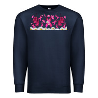 Navy cancer ribbon with daisy Premium Sweatshirt - TumblerDesignByShophia