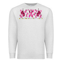 Oatmeal Heather cancer ribbon with daisy Premium Sweatshirt - TumblerDesignByShophia
