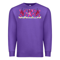 Purple cancer ribbon with daisy Premium Sweatshirt - TumblerDesignByShophia
