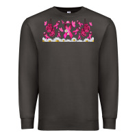 Smoke cancer ribbon with daisy Premium Sweatshirt - TumblerDesignByShophia
