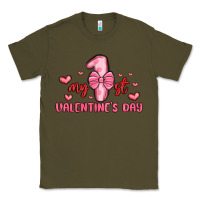 Army Green my first valentines day Classic Tee - MaliasSmallBusiness