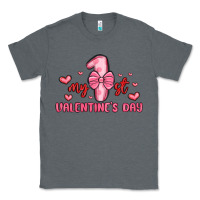 Charcoal Heather my first valentines day Classic Tee - MaliasSmallBusiness