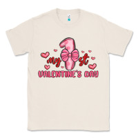 Natural my first valentines day Classic Tee - MaliasSmallBusiness