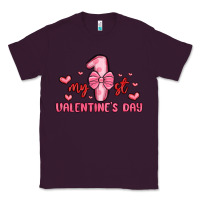 Plum my first valentines day Classic Tee - MaliasSmallBusiness
