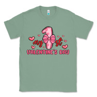Sage my first valentines day Classic Tee - MaliasSmallBusiness