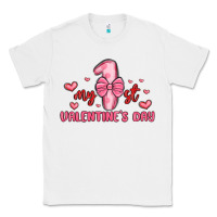 White my first valentines day Classic Tee - MaliasSmallBusiness