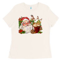 Bone santa and hot cocoa cup Ladies Tee - FaDigitalArtStudio