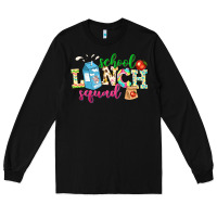 Black school lunch squad Long Sleeve Tee - NancyCooperArtShop