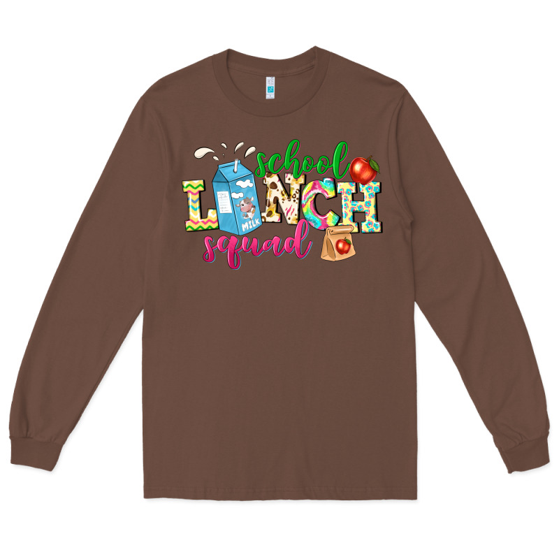 School Lunch Squad Long Sleeve Tee by NancyCooperArtShop | Teevron