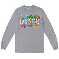 Heather Grey school lunch squad Long Sleeve Tee - NancyCooperArtShop