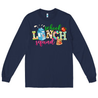 Navy school lunch squad Long Sleeve Tee - NancyCooperArtShop