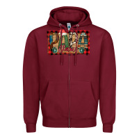 Burgundy Papa Claus Zipper Hoodie - Bettercallsaul