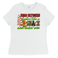White Torn between lookin' like a snack and eatin' one Ladies Tee - RanaPortraitStore