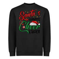 Black santa s favorite cheer leader Heavyweight Sweatshirt - MaliasSmallBusiness