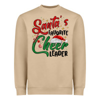 Mushroom santa s favorite cheer leader Heavyweight Sweatshirt - MaliasSmallBusiness