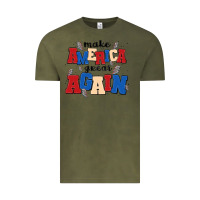 Vintage Olive make america great again Vintage Tee - MaliasSmallBusiness