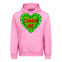 Fuchsia Pink valentine's day hearts Urban Hoodie - FaDigitalArtStudio