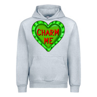 Heather Grey valentine's day hearts Urban Hoodie - FaDigitalArtStudio