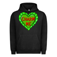 Pigment Black valentine's day hearts Urban Hoodie - FaDigitalArtStudio