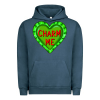 Pigment Midnight Navy valentine's day hearts Urban Hoodie - FaDigitalArtStudio