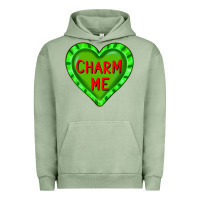 Pigment Oil Green valentine's day hearts Urban Hoodie - FaDigitalArtStudio