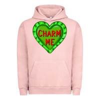 Pigment Salmon valentine's day hearts Urban Hoodie - FaDigitalArtStudio