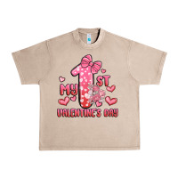 French Oak my first valentines day Urban Heavy Tee - MaliasSmallBusiness