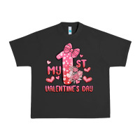 Pigment Black my first valentines day Urban Heavy Tee - MaliasSmallBusiness