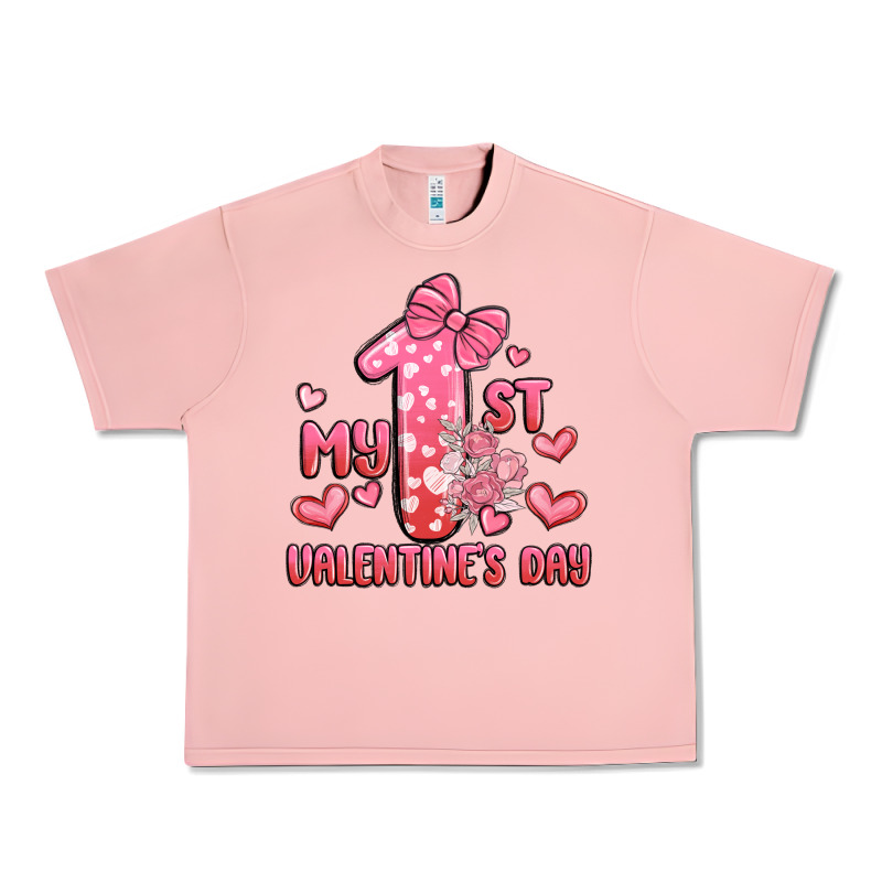 My First Valentines Day Urban Heavy Tee by MaliasSmallBusiness | Teevron