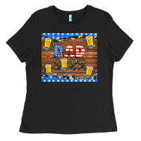 Black dad life with beers Ladies Tee - HRA Design Shop
