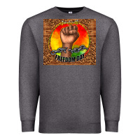 Charcoal Heather juneteenth freedom day Premium Sweatshirt - TumblerDesignByShophia