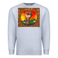 Heather Grey juneteenth freedom day Premium Sweatshirt - TumblerDesignByShophia