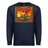 Navy juneteenth freedom day Premium Sweatshirt - TumblerDesignByShophia
