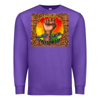 Purple juneteenth freedom day Premium Sweatshirt - TumblerDesignByShophia