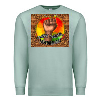 Seafoam juneteenth freedom day Premium Sweatshirt - TumblerDesignByShophia