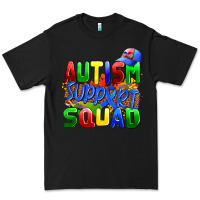 Black autısm support squad Premium Tee - AdoDesignShop