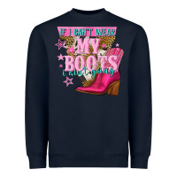 Navy if i cant wear my boots i aint going Heavyweight Sweatshirt - NancyCooperArtShop