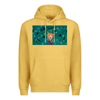 Antique Gold wizard boy and mouse Premium Hoodie - TumblerDesignByShophia
